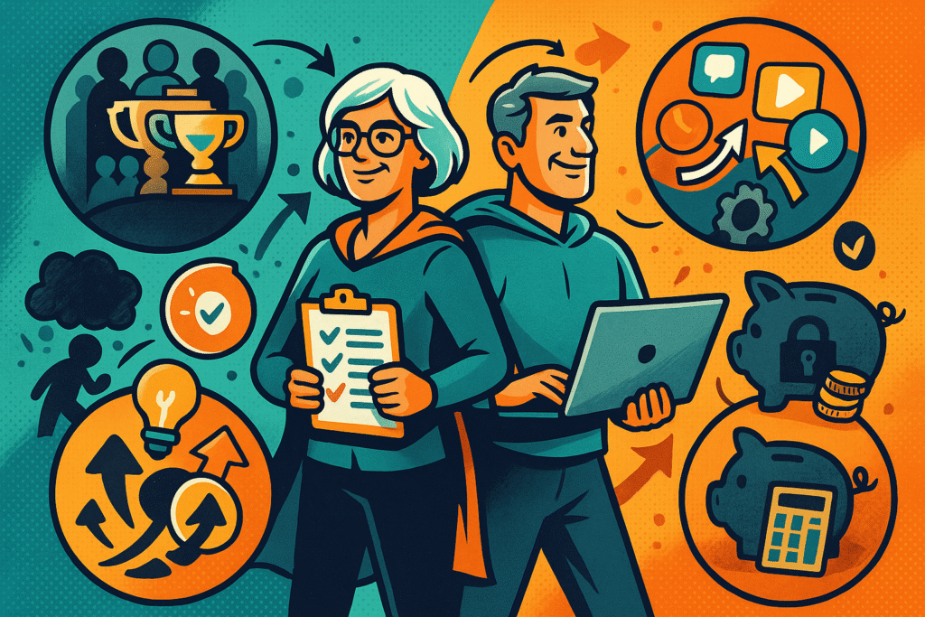 cartoon illustration representing challenges you'll face