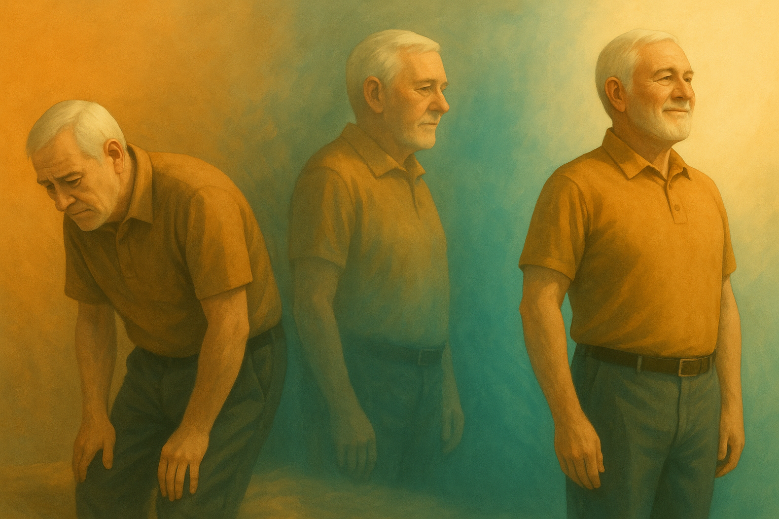 Illustration of the three stages of healing of Core Balance Training