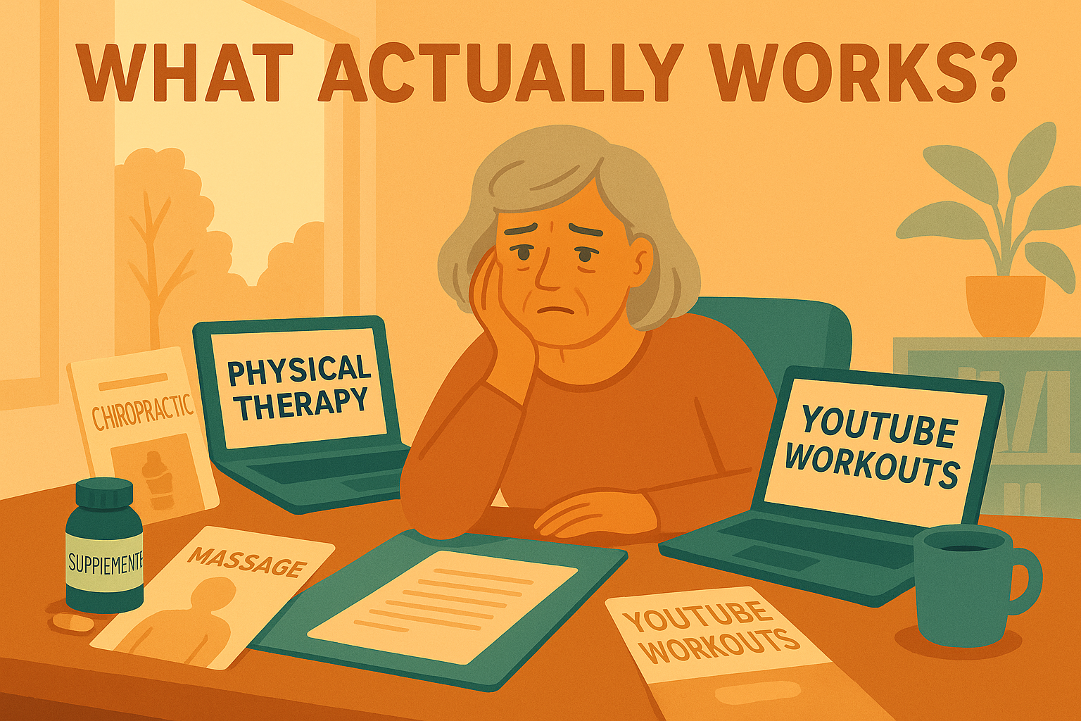 Comparison header image for back pain options