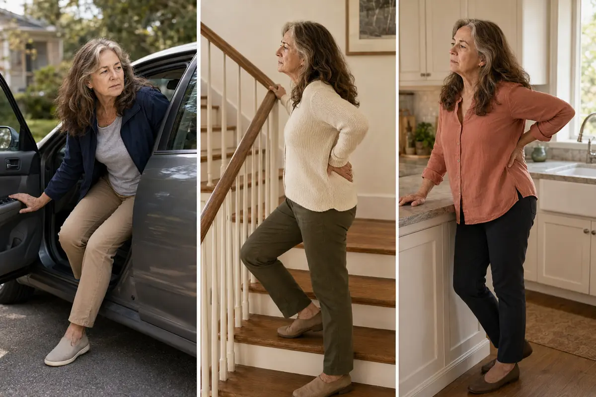 Everyday movements made difficult by chronic back pain
