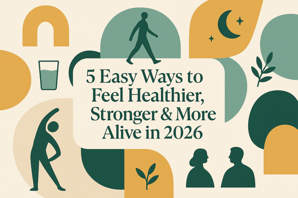 5 Easy Ways to Feel Stronger, Healthier and More Alive in 2026 5 Easy Ways to Feel Healthier, Stronger and More Alive in 2026