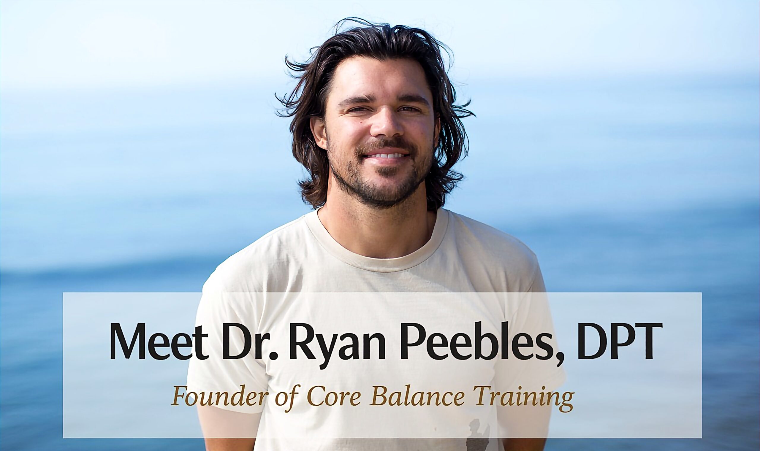 Meet Dr Ryan Peebles